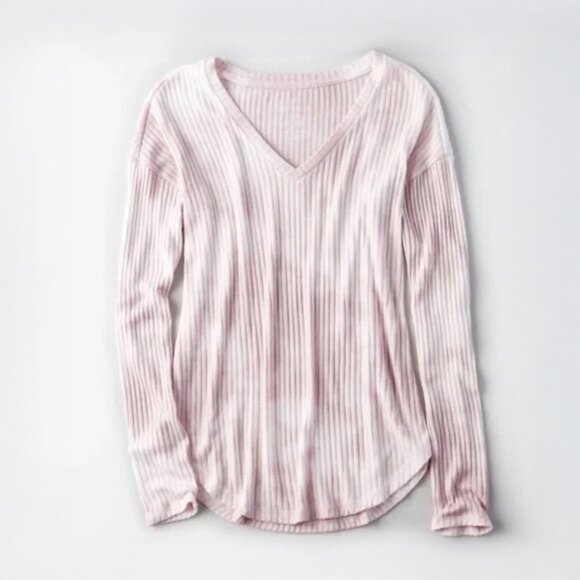 American Eagle Outfitters Tops - AE Soft & Sexy Ribbed Long Sleeve Favorite T-Shirt - sz Medium